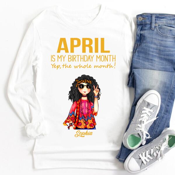 April Birthday Shirt, Custom Birthday Shirt, Queens Born In April, April Birthday Shirts For Woman, April Birthday Gifts