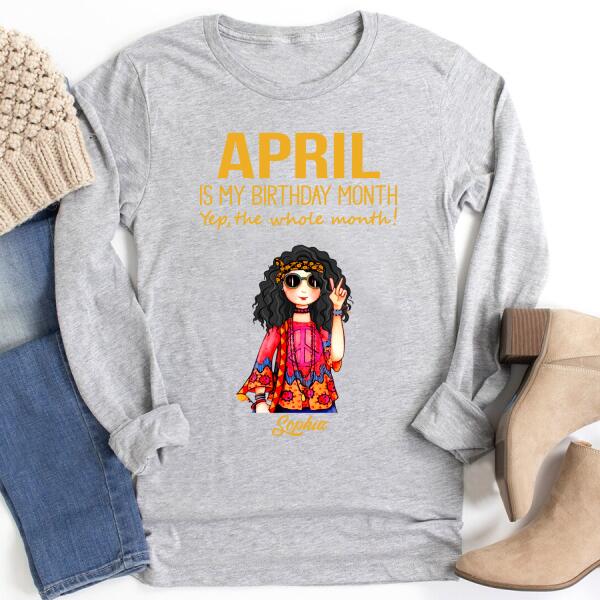 April Birthday Shirt, Custom Birthday Shirt, Queens Born In April, April Birthday Shirts For Woman, April Birthday Gifts