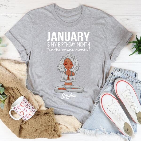 January Birthday Shirt, Custom Birthday Shirt, Queens Born In January, January Birthday Shirts For Woman, January Birthday Gifts