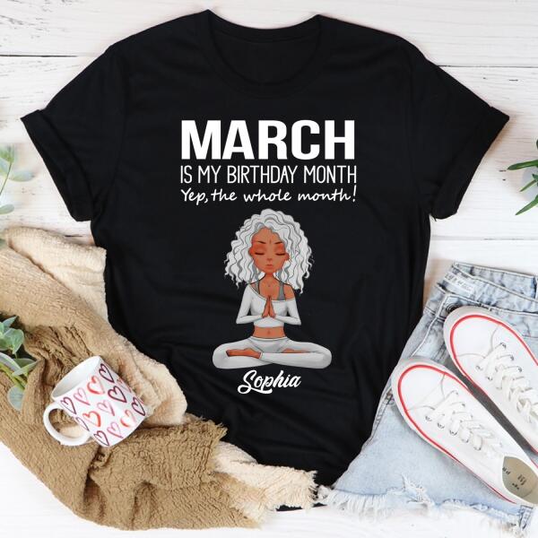 March Birthday Shirt, Custom Birthday Shirt, Queens Born In March, March Birthday Shirts For Woman, March Birthday Gifts