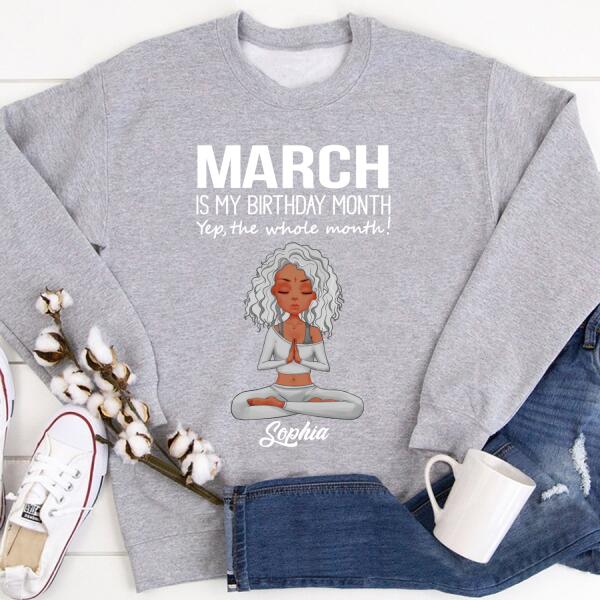 March Birthday Shirt, Custom Birthday Shirt, Queens Born In March, March Birthday Shirts For Woman, March Birthday Gifts
