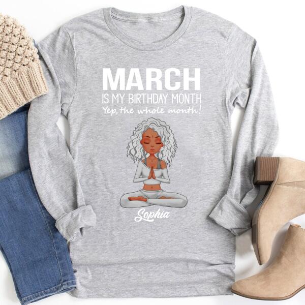 March Birthday Shirt, Custom Birthday Shirt, Queens Born In March, March Birthday Shirts For Woman, March Birthday Gifts