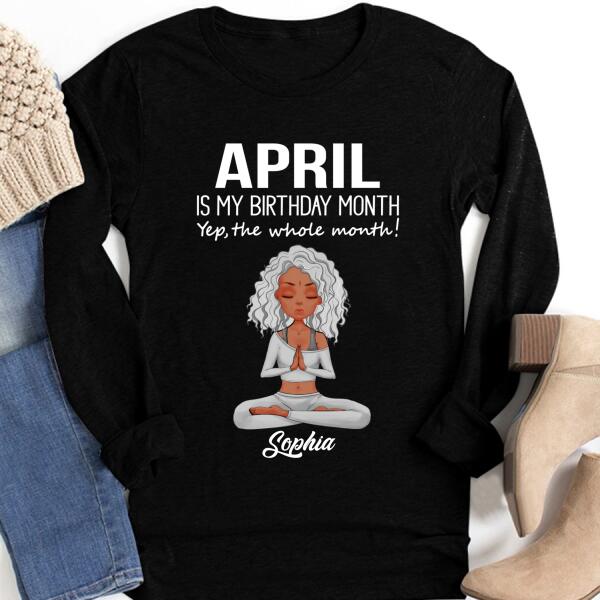 April Birthday Shirt, Custom Birthday Shirt, Queens Born In April, April Birthday Shirts For Woman, April Birthday Gifts