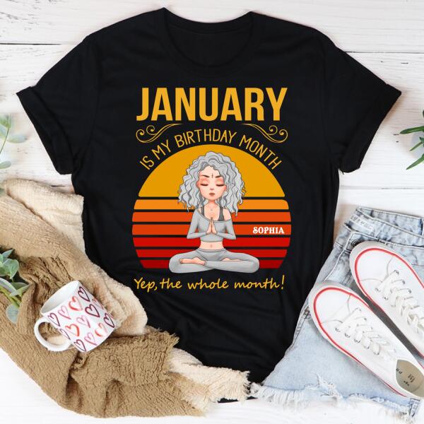January Birthday Shirt, Custom Birthday Shirt, Queens Born In January, January Birthday Shirts For Woman, January Birthday Gifts