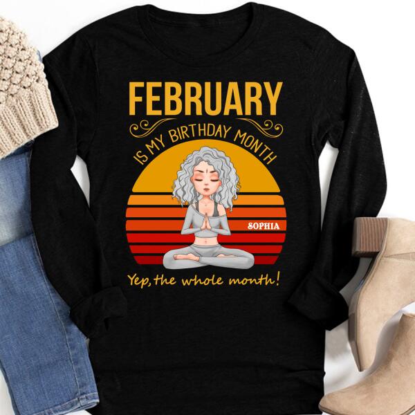 February Birthday Shirt, Custom Birthday Shirt, Queens Born In February, February Birthday Shirts For Woman, February Birthday Gifts