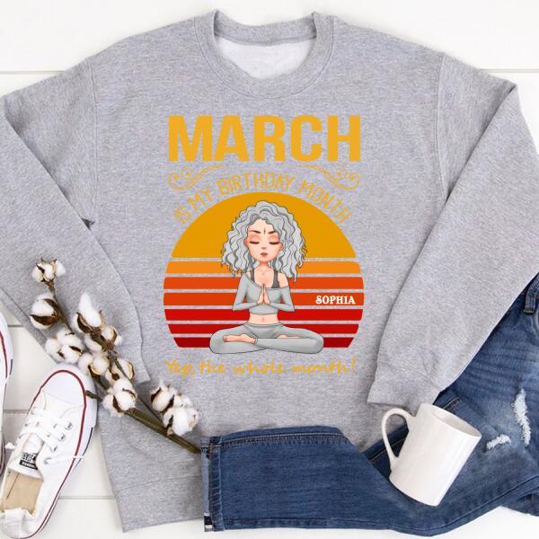 March Birthday Shirt, Custom Birthday Shirt, Queens Born In March, March Birthday Shirts For Woman, March Birthday Gifts