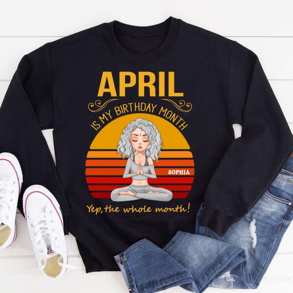 April Birthday Shirt, Custom Birthday Shirt, Queens Born In April, April Birthday Shirts For Woman, April Birthday Gifts