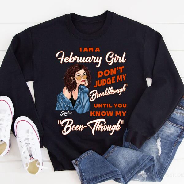 February Birthday Shirt, Custom Birthday Shirt, Queens Born In February, February Birthday Shirts For Woman, February Birthday Gifts