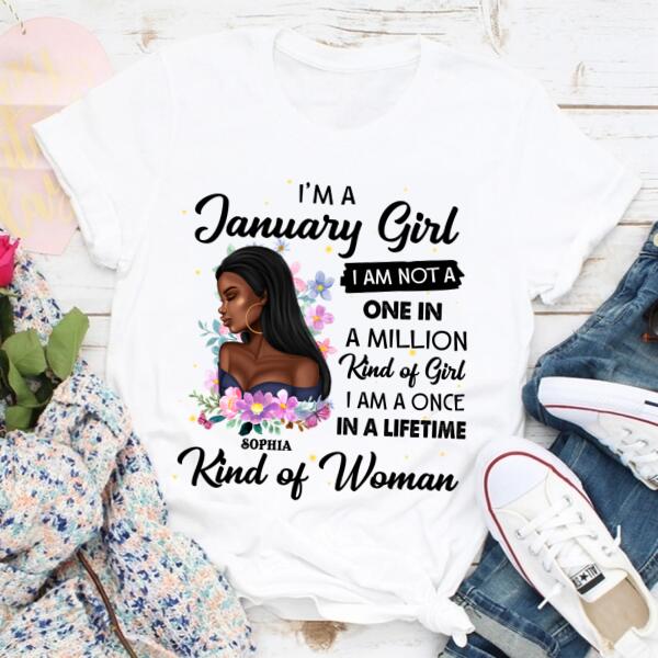 January Birthday Shirt, Custom Birthday Shirt, Queens Born In January, January Birthday Shirts For Woman, January Birthday Gifts