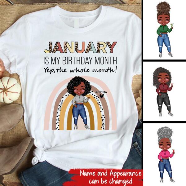 January Birthday Shirt, Custom Birthday Shirt, Queens Born In January, January Birthday Shirts For Woman, January Birthday Gifts
