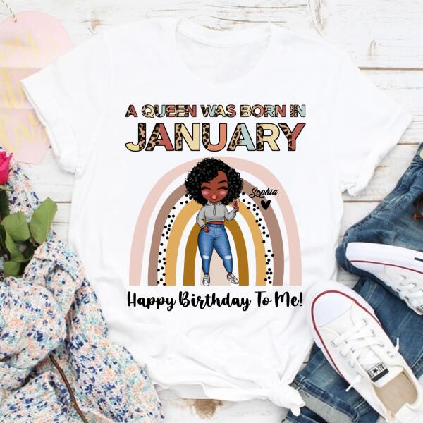 January Birthday Shirt, Custom Birthday Shirt, Queens Born In January, January Birthday Gifts, January shirts for Woman