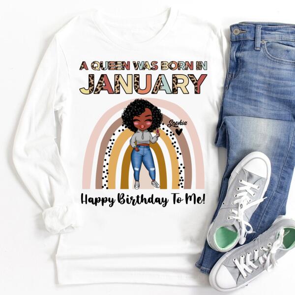 January Birthday Shirt, Custom Birthday Shirt, Queens Born In January, January Birthday Gifts, January shirts for Woman