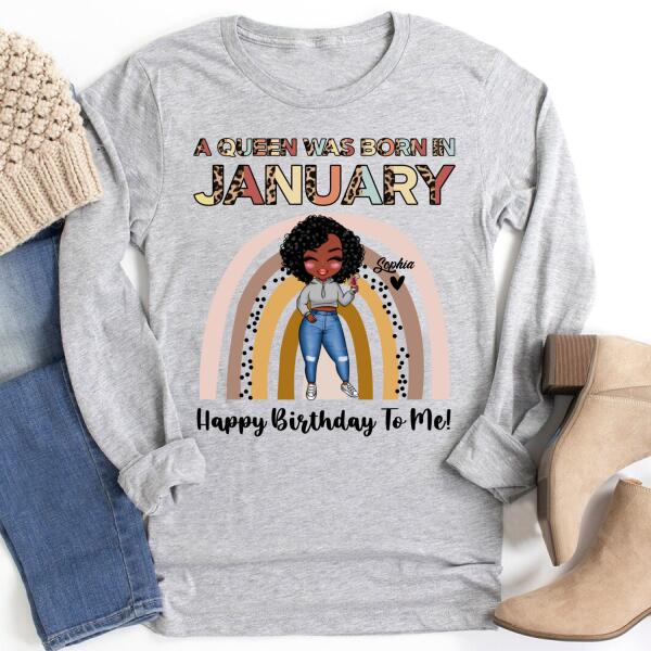 January Birthday Shirt, Custom Birthday Shirt, Queens Born In January, January Birthday Gifts, January shirts for Woman