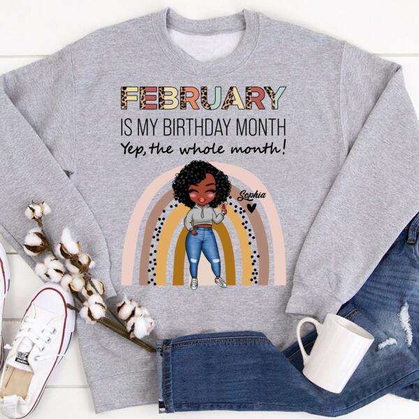 February Birthday Shirt, Custom Birthday Shirt, Queens Born In February, February Birthday Shirts For Woman, February Birthday Gifts