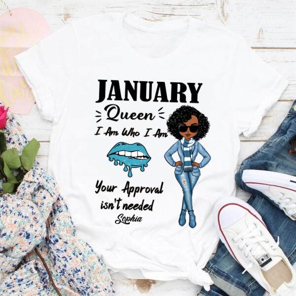 January Birthday Shirt, Custom Birthday Shirt, Queens Born In January, January Birthday Shirts For Woman, January Birthday Gifts