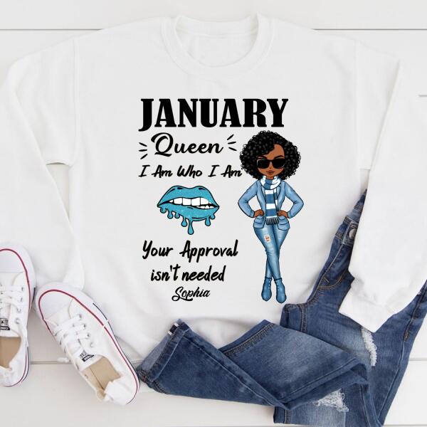 January Birthday Shirt, Custom Birthday Shirt, Queens Born In January, January Birthday Shirts For Woman, January Birthday Gifts