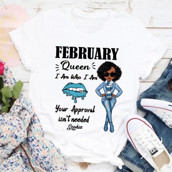 February Birthday Shirt, Custom Birthday Shirt, Queens Born In February, February Birthday Shirts For Woman, February Birthday Gifts