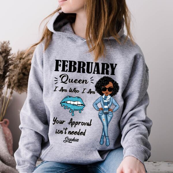 February Birthday Shirt, Custom Birthday Shirt, Queens Born In February, February Birthday Shirts For Woman, February Birthday Gifts