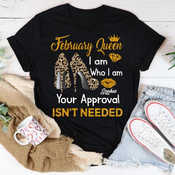 February Birthday Shirt, Custom Birthday Shirt, Queens Born In February, February Birthday Shirts For Woman, February Birthday Gifts