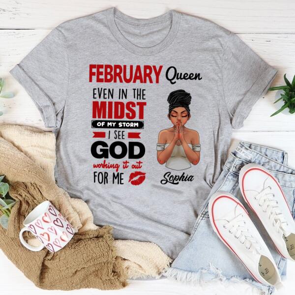 February Birthday Shirt, Custom Birthday Shirt, Queens Born In February, February Birthday Shirts For Woman, February Birthday Gifts