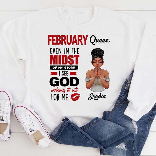 February Birthday Shirt, Custom Birthday Shirt, Queens Born In February, February Birthday Shirts For Woman, February Birthday Gifts
