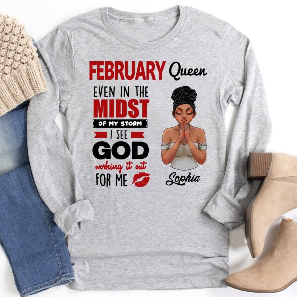 February Birthday Shirt, Custom Birthday Shirt, Queens Born In February, February Birthday Shirts For Woman, February Birthday Gifts