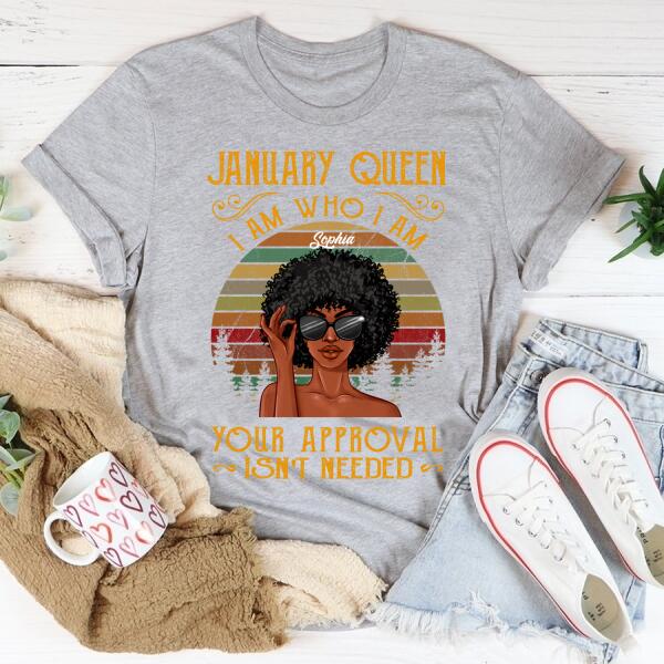January Birthday Shirt, Custom Birthday Shirt, Queens Born In January, January Birthday Shirts For Woman, January Birthday Gifts