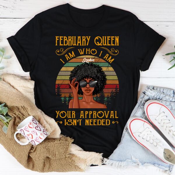 February Birthday Shirt, Custom Birthday Shirt, Queens Born In February, February Birthday Shirts For Woman, February Birthday Gifts