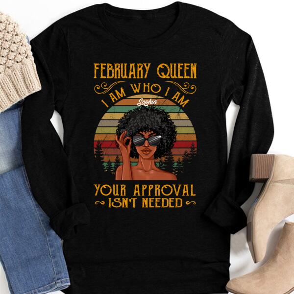 February Birthday Shirt, Custom Birthday Shirt, Queens Born In February, February Birthday Shirts For Woman, February Birthday Gifts