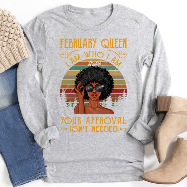 February Birthday Shirt, Custom Birthday Shirt, Queens Born In February, February Birthday Shirts For Woman, February Birthday Gifts