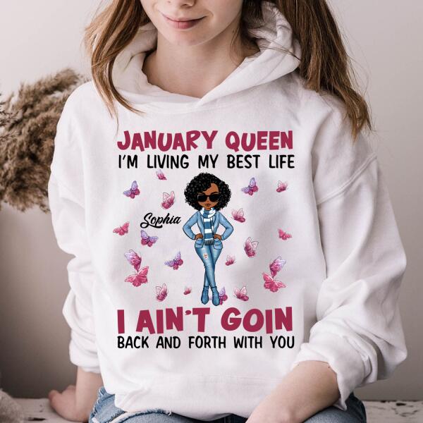 January Birthday Shirt, Custom Birthday Shirt, Queens Born In January, January Birthday Gifts, January shirts for Woman