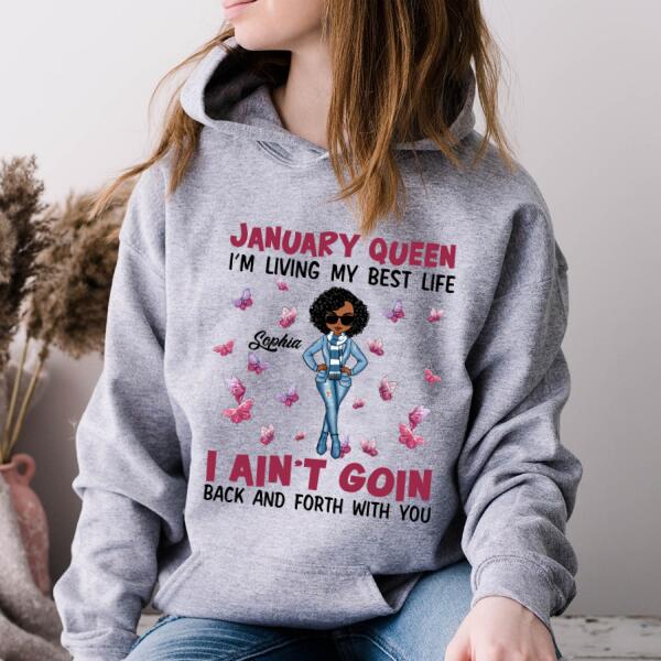 January Birthday Shirt, Custom Birthday Shirt, Queens Born In January, January Birthday Gifts, January shirts for Woman