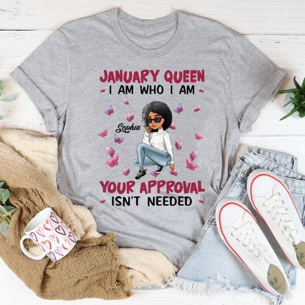 January Birthday Shirt, Custom Birthday Shirt, Queens Born In January, January Birthday Gifts, January shirts for Woman