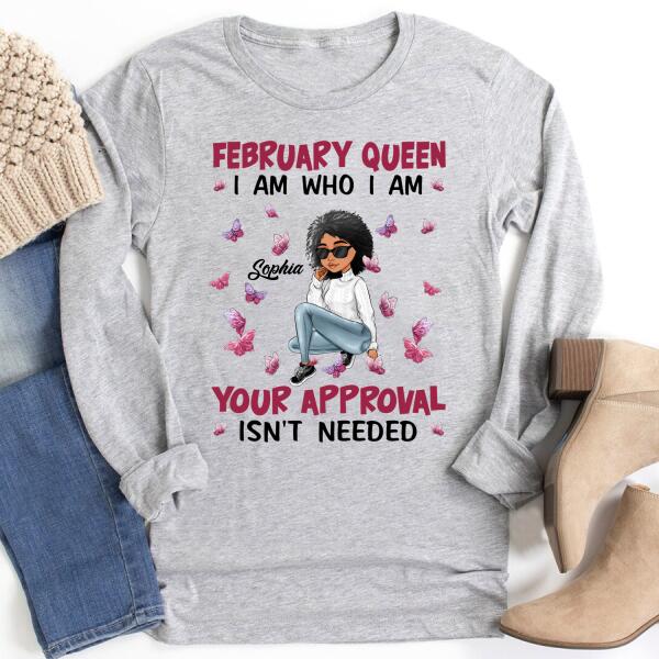 February Birthday Shirt, Custom Birthday Shirt, Queens Born In February, February Birthday Gifts, February shirts for Woman