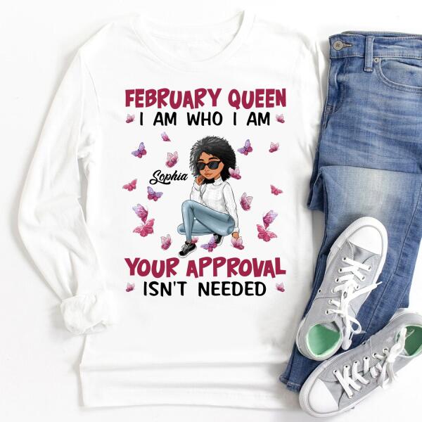 February Birthday Shirt, Custom Birthday Shirt, Queens Born In February, February Birthday Gifts, February shirts for Woman