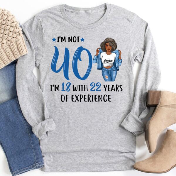Personalized Birthday T Shirt, Chapter 40, Fabulous Since 1982 40th Birthday Unique T Shirt For Woman, Her Gifts For 40 Years Old , Turning 40 Birthday Cotton Shirt