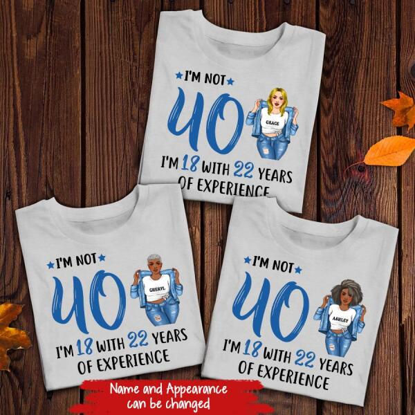 Personalized Birthday T Shirt, Chapter 40, Fabulous Since 1982 40th Birthday Unique T Shirt For Woman, Her Gifts For 40 Years Old , Turning 40 Birthday Cotton Shirt