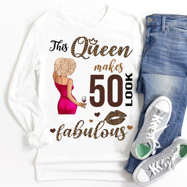 Chapter 50, Fabulous Since 1972 50th Birthday Unique T Shirt For Woman, Custom Birthday Shirt, Her Gifts For 50 Years Old , Turning 50 Birthday Cotton Shirt