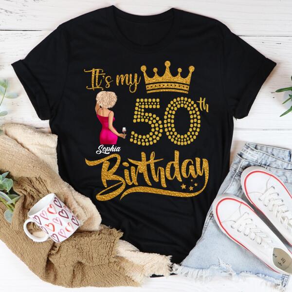 Custom Birthday Shirts, Chapter 50, Fabulous Since 1972 50th Birthday Unique T Shirt For Woman, Her Gifts For 50 Years Old, Turning 50 Birthday Cotton Shirt