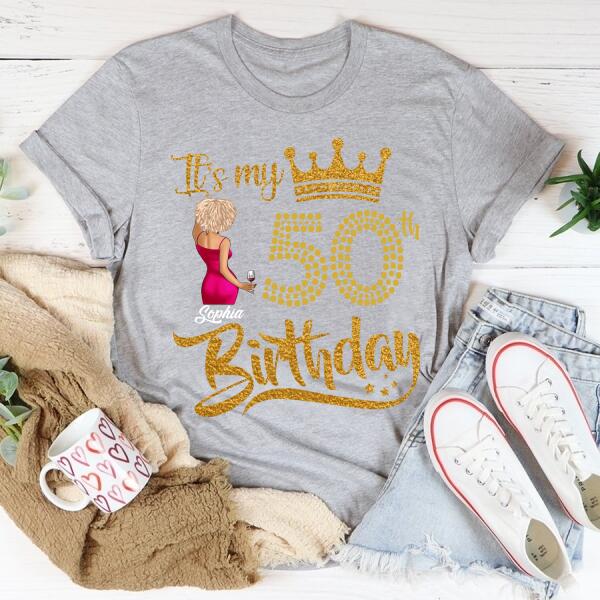 Custom Birthday Shirts, Chapter 50, Fabulous Since 1972 50th Birthday Unique T Shirt For Woman, Her Gifts For 50 Years Old, Turning 50 Birthday Cotton Shirt