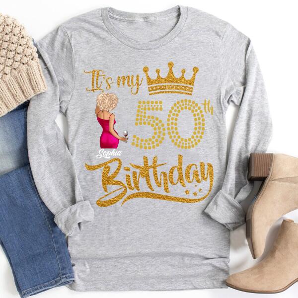 Custom Birthday Shirts, Chapter 50, Fabulous Since 1972 50th Birthday Unique T Shirt For Woman, Her Gifts For 50 Years Old, Turning 50 Birthday Cotton Shirt