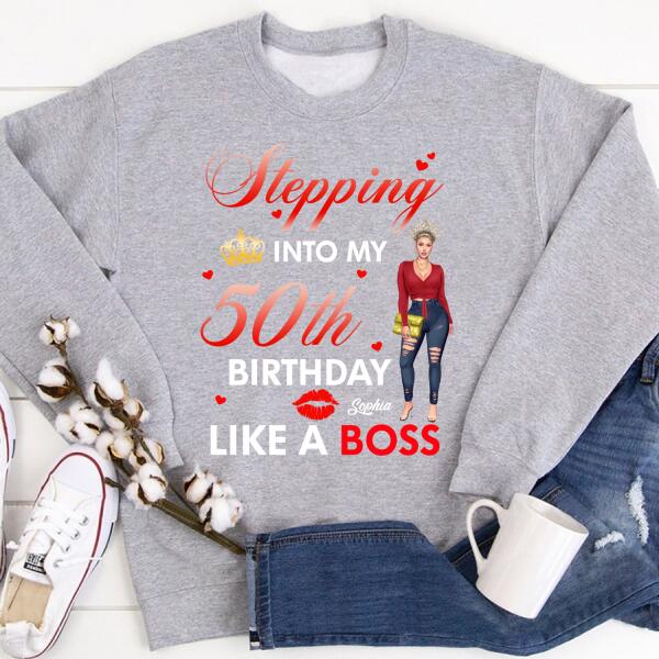 Chapter 50, Fabulous Since 1972 50th Birthday Unique T Shirt For Woman, Custom Birthday Shirt, Her Gifts For 50 Years Old , Turning 50 Birthday Cotton Shirt