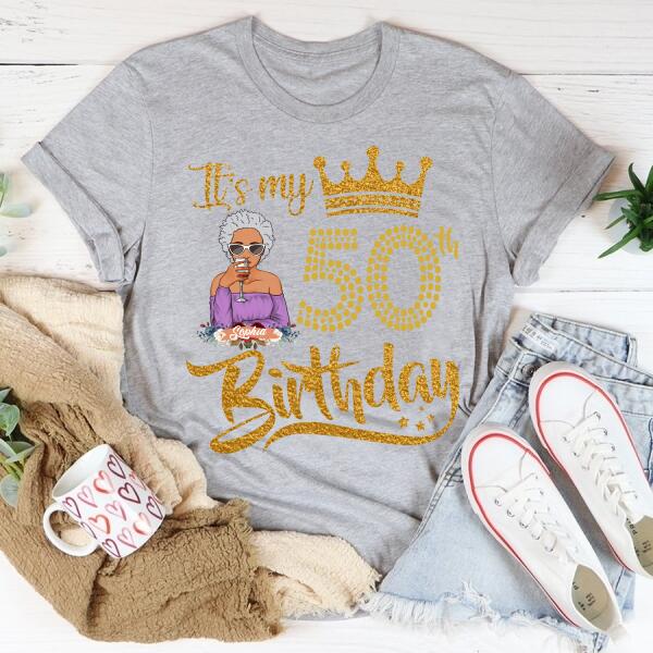 Chapter 50, Fabulous Since 1972 50th Birthday Unique T Shirt For Woman, Custom Birthday Shirt, Her Gifts For 50 Years Old , Turning 50 Birthday Cotton Shirt