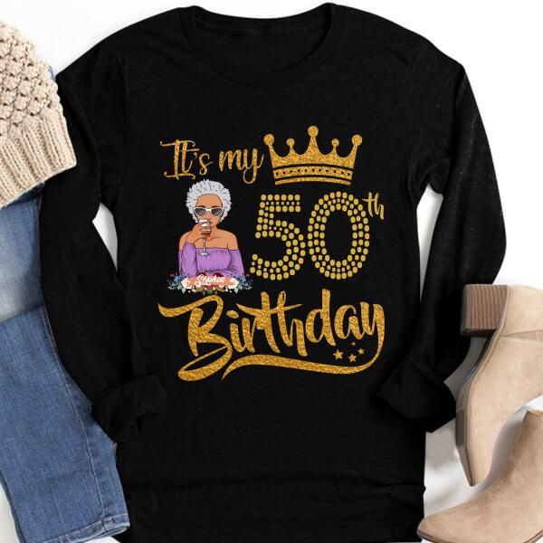 Chapter 50, Fabulous Since 1972 50th Birthday Unique T Shirt For Woman, Custom Birthday Shirt, Her Gifts For 50 Years Old , Turning 50 Birthday Cotton Shirt