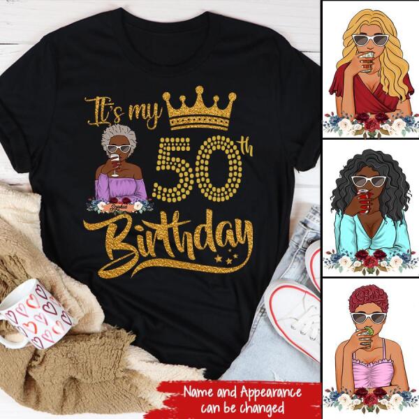 Chapter 50, Fabulous Since 1972 50th Birthday Unique T Shirt For Woman, Custom Birthday Shirt, Her Gifts For 50 Years Old , Turning 50 Birthday Cotton Shirt