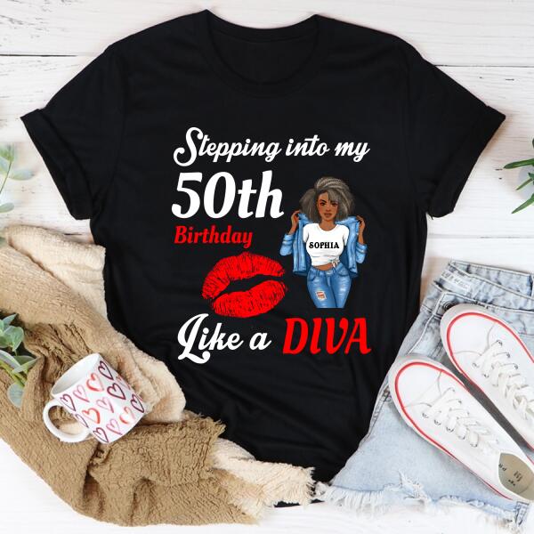 Chapter 50, Fabulous Since 1972 50th Birthday Unique T Shirt For Woman, Custom Birthday Shirt, Her Gifts For 50 Years Old , Turning 50 Birthday Cotton Shirt