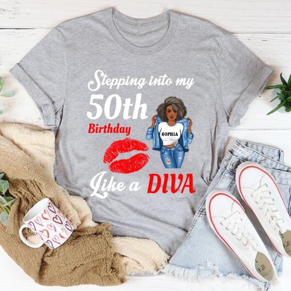 Chapter 50, Fabulous Since 1972 50th Birthday Unique T Shirt For Woman, Custom Birthday Shirt, Her Gifts For 50 Years Old , Turning 50 Birthday Cotton Shirt