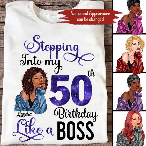 Chapter 50, Fabulous Since 1976 50th Birthday Unique T Shirt For Woman, Custom Birthday Shirt, Her Gifts For 50 Years Old , Turning 50 Birthday Cotton Shirt