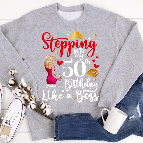 Custom Birthday Shirts, Chapter 50, Fabulous Since 1972 50th Birthday Unique T Shirt For Woman, Her Gifts For 50 Years Old, Turning 50 Birthday Cotton Shirt