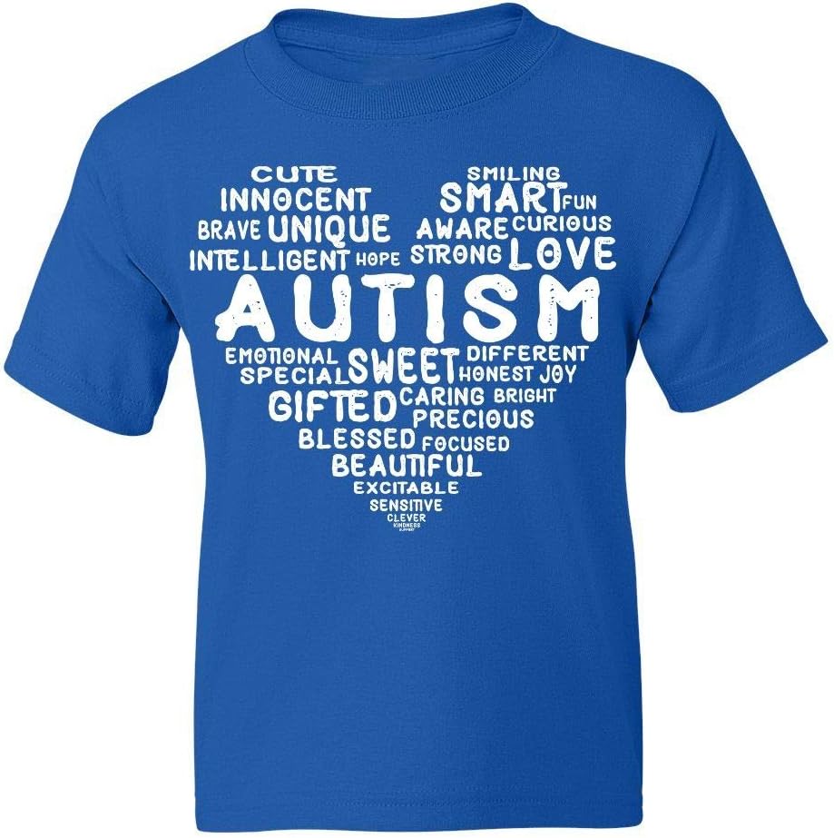 Kropsis Heart Love Sweet Smart Honest Autism Awareness